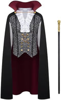 Spooktacular Creations Halloween Men Vampire Costume,Halloween Men's Vampire Cape, Dracula Costume Men