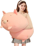 ELAINREN Giant Fluffy Pig Plush Body Pillow/23.6''