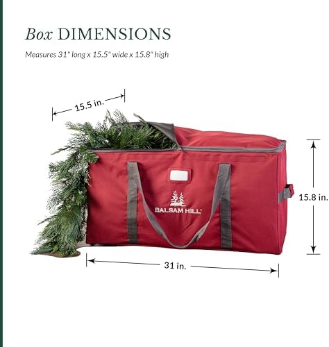 Balsam Hill Rolling Multipurpose Storage Box - Premium Christmas Ornament Storage with Removable Drawers and Wheels for Holiday Decoration Organization