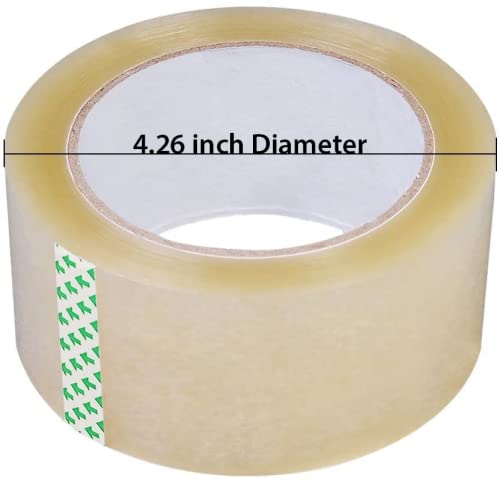 28 Rolls 2" X 110 Yards (330 ft) Clear Packing Shipping Storage Box Sealing Packaging Tape. Great Sealing Adhesive for Boxes, Shipping, Moving, Packaging, Office, Storage, Tape Gun Refills