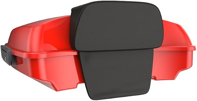 Advanblack Road Glide Tour Trunk Pack Performance Orange Razor Tour Trunk Pack Backrest Pad for '97-'25 Harley Touring Road King Street Glide Electra Glide CVO models