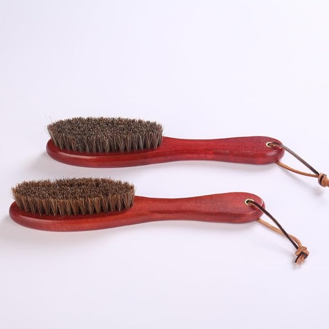 Long Handle Brush with Rope Soft Bristle Shoe Brush Bed Brush Polishing Shoe Oil Brush Scrub Turning Brush