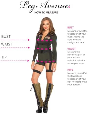 Leg Avenue Women's Top Gun Spandex Romper Costume