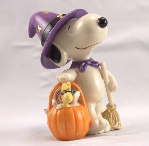 Lenox Peanuts Snoopy Bewitching Treats Halloween Figurine, 4.38-in
