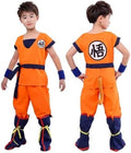 6PC Goku Theme Cosplay Costume Halloween Party Costume Outfit, Dragon Theme Ball Dress Up for Fans