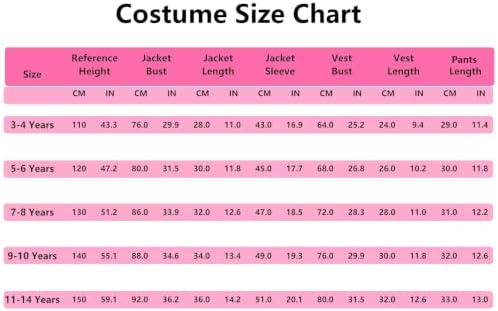 ELIM Kids Pop Star Costume Girls Halloween Costumes Set with Accessories