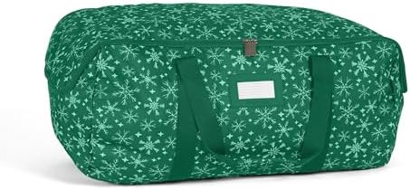 Covermates Christmas Tree Storage Bag, Fits 3 ft Trees, Green Snowflake