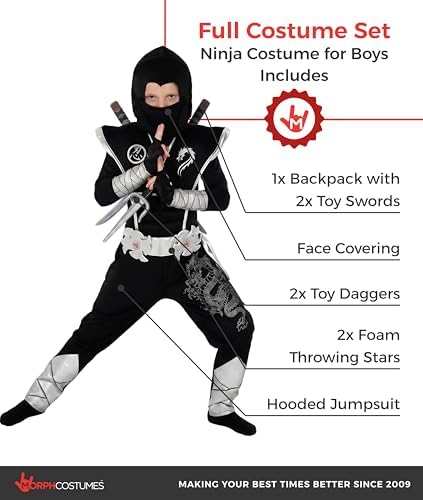 Morph, Ninja Costume Kids, Halloween Costumes for Kids