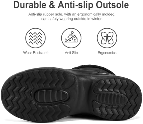 Dannto Women Winter Snow Boots Warm Shoes Fur Lined Ankle Booties
