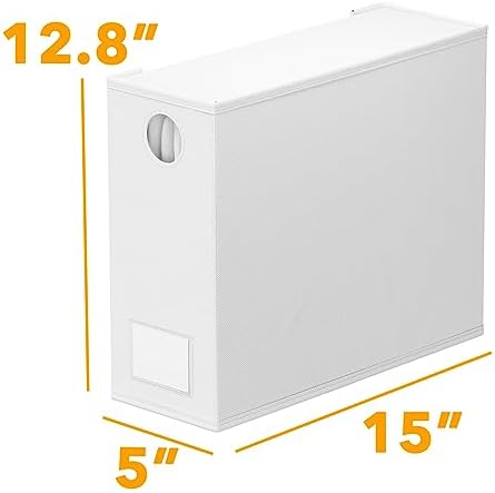 SpaceAid 6 Pack Bed Sheet Organizers and Storage, Foldable Sheet Organizer for Linen Closet, Sheets Set Folder Keeper with Window XL (Queen & King Size) Bedding Container, (White, 6 Pack)