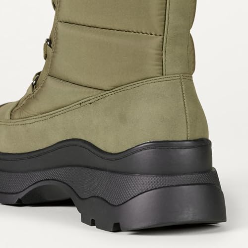 Amazon Essentials Women's Lace Up Puffer Snow Boots with Chunky Heel