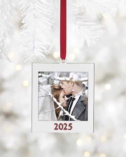 Lenox 2025 Christmas Picture Frame Hanging Ornament