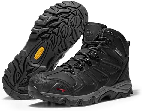 NORTIV 8 Men's Ankle High Waterproof Hiking Boots