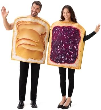 Spooktacular Creations Peanut Butter and Jelly Costume, Halloween Adult Couple Costume for Halloween