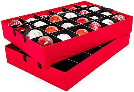 Santa's Bags Christmas Ornament Storage Box, 48 (4") Ornaments