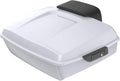 Advanblack Road Glide Tour Trunk Pack Crushed Ice Pearl Chopped Tour Trunk Pack Backrest Pad for '97-'25 Harley Touring Road King Street Glide Electra Glide CVO models