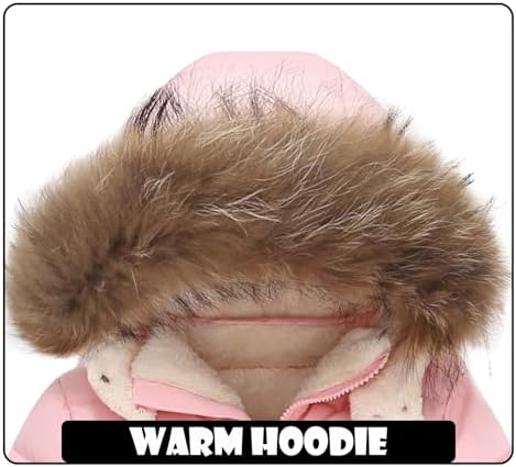 Toddler Snowsuit Girl Baby Winter Coat Bib Boy Snow Pants and Jackets