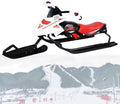 NYANS Ski Bikes, Outdoor Children's Snowmobiles with Brakes, ice Cars, Dog sleds for Adults, ice Climbing, Snow Shovels, Skis Red