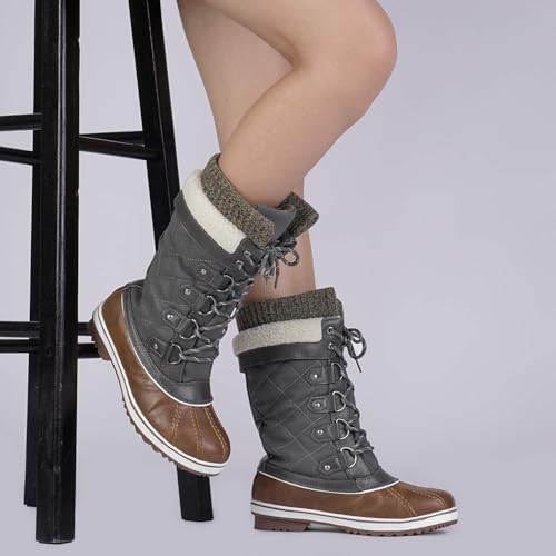 DREAM PAIRS Women's Waterproof Winter Snow Boots