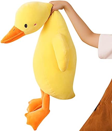 ELAINREN Long Neck Yellow Duck Stuffed Big Pillow/35''