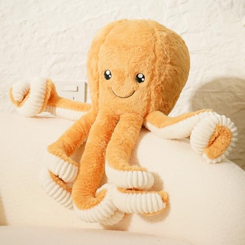 DENTRUN Octopus Plush Toy, Cute Stuffed Animal in 5 Colors 4 Sizes for Gift