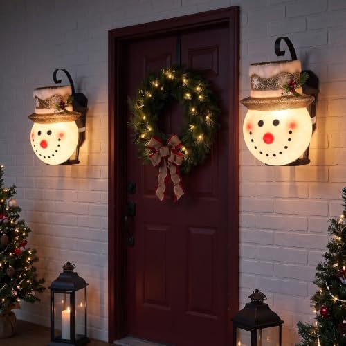 Brightown EVA Xmas Porch Light Covers, Christmas Decor for Garage & Porch