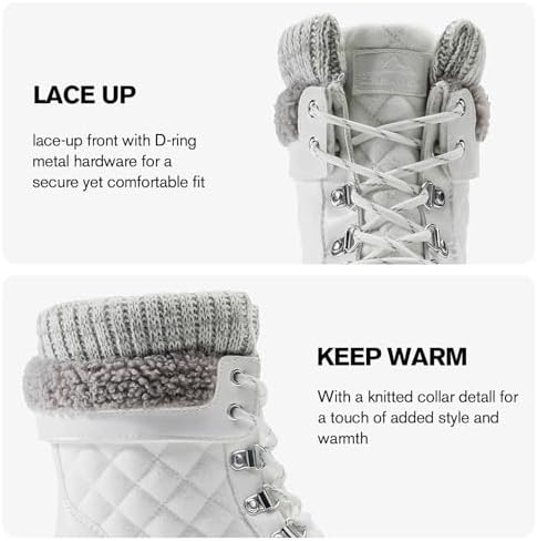 ALEADER Womens Winter Snow Boots | Waterproof Shell | Duck Boots