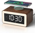 Alarm Clock for Bedroom, Wireless Charging, Bluetooth Speaker Sound Machine