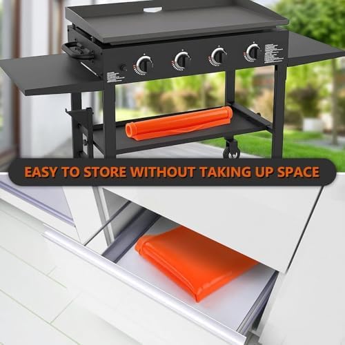 Silicone Griddle Cover for Flat Top Grill | for Cuisinart CGG-180 17" Portable Griddle Protects Grill Surface From Rust And Dust