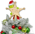 10 inch Resin Christmas Tree Topper，Hand-Painted Xmas Decoration