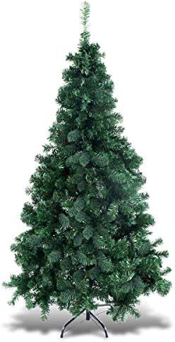 COSTWAY 7Ft Artificial PVC Christmas Tree W/Stand Holiday Season Indoor Outdoor Green