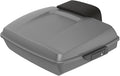 Advanblack Road Glide Tour Trunk Pack Charcoal Denim Razor Tour Trunk Pack Backrest Pad for '97-'25 Harley Touring Road King Street Glide Electra Glide CVO models