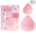 StansOut Beauty Velvet Makeup Puff Set (2-Pack) - Luxuriously Soft Powder Puffs for Seamless Face Makeup Application - Premium Quality - Perfect for Flawless On-the-Go Touch-Ups