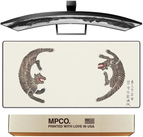 MPCO. Taguchi Gaming Desk Pad, 36" x 17" Duraglyde Fabric Non-Slip Desk Mat