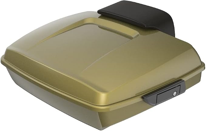 Advanblack Road Glide Tour Trunk Pack Black Pearl Razor Tour Trunk Pack Backrest Pad for '97-'25 Harley Touring Road King Street Glide Electra Glide CVO models