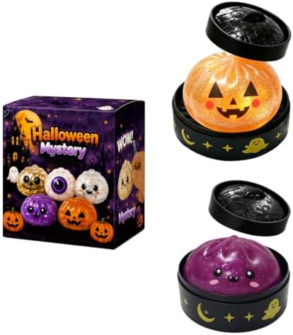Halloween Dumpling Squishy Stress Relief Fidget Toys，#07-2pcs-3.35in