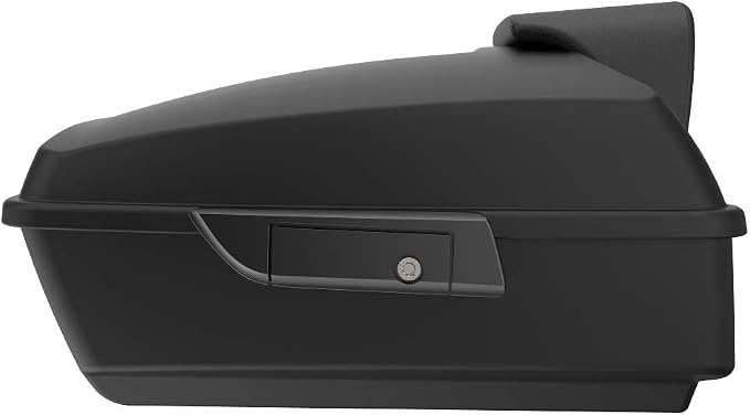 Advanblack Road Glide Tour Trunk Pack Denim Black Chopped Tour Trunk Pack Backrest Pad for '97-'25 Harley Touring Road King Street Glide Electra Glide CVO models