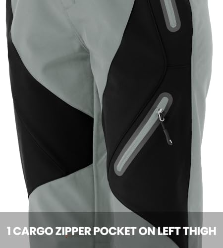 YSENTO Women's Hiking Pants Fleece Lined Winter Waterproof Insulated Snow Ski Work