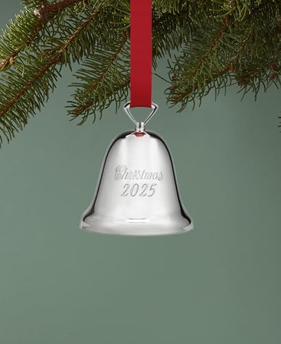 Reed & Barton 2025 Annual Christmas Bell Silverplate Hanging Ornament