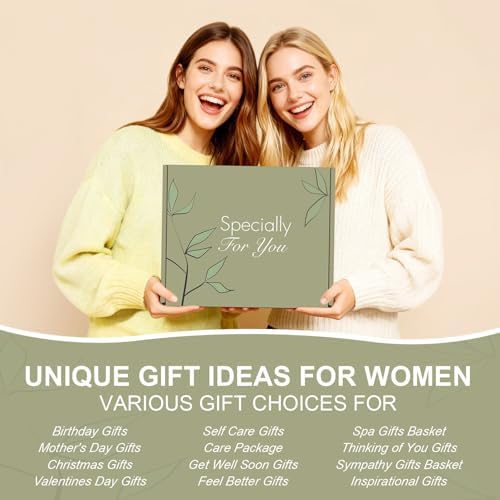 Uwingess Get Well Soon Gift Baskets for Women Self Care Gifts, Spa Care Package After Surgery Inspirational Thinking of You Sympathy Gifts,Christmas Birthday Gift for Women Friends Mom Sister Grandma