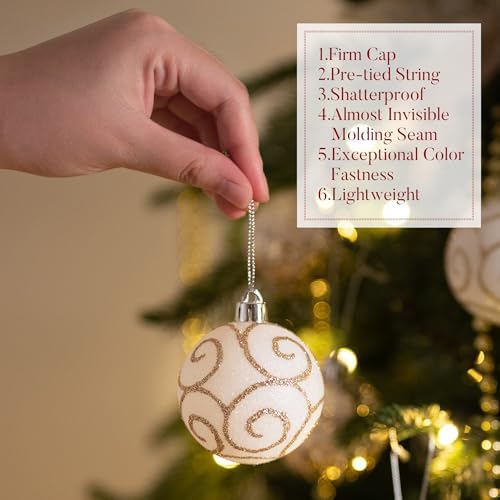 Valery Madelyn 35ct Christmas Tree Decorations Ball Ornaments 2.36 Inches