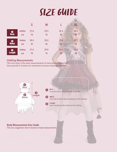 Spooktacular Creations Zombie Prom Queen Costume for Girls, Halloween Costumes for Kids, Zombie Princess Outfit for Girls