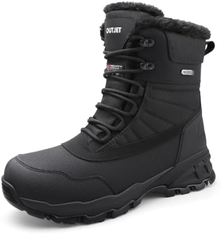 Men's Waterproof Winter Snow Boots Insulated Lightweight