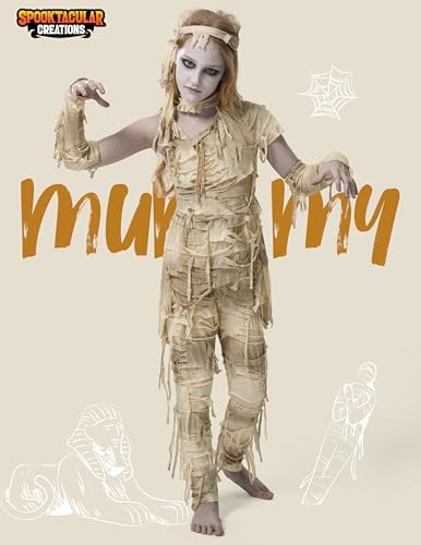 Spooktacular Creations Halloween Mummy Costume for Kids, Mummy Costume for Girls, Halloween Role Play & Dress Up