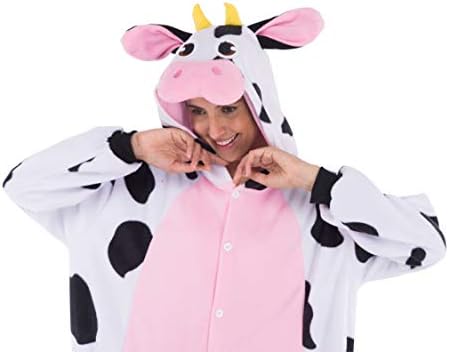 Spooktacular Creations Halloween Dalmatian Dragon Cow Costume, Animal Costume Hooded Jumpsuit for Halloween Cosplay Party