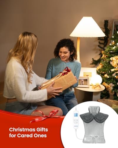 RENPHO Neck and Shoulder Heating Pad, Christmas Gift for Women Men