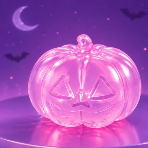 Halloween Decor Squeeze Fidget Toys Ghost Pumpkin Stress Halloween Squishy Toys Pumpkin Skeleton Shape Stress Relief(Pink2)