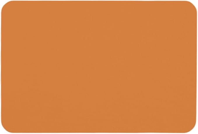TYUU Bathroom Mat Quick Dry, Bathroom Rugs Non Slip Washable Thin Absorbent Bath Mat Fits Under Door Bathroom Floor Mat Perfect for Bath, Shower, or Sink 24"x36" Orange