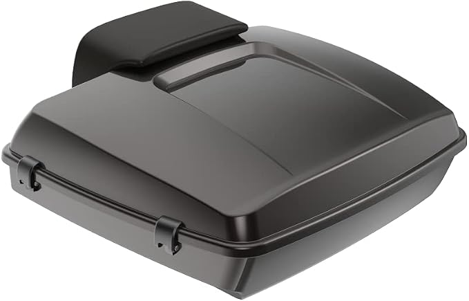 Advanblack Road Glide Tour Trunk Pack Black Jack Metallic Razor Tour Trunk Pack Backrest Pad for '97-'25 Harley Touring Road King Street Glide Electra Glide CVO models