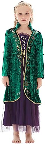 Kids Sarah Sanderson Costume Winifred Sanderson Halloween Witch Cosplay